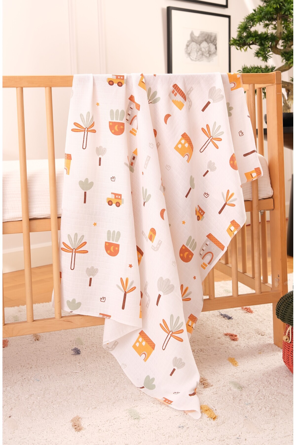 Muslin Cover 1 Piece 100% Cotton Organic Oeko-tex Certified 100 X 80 Cm Xl Length