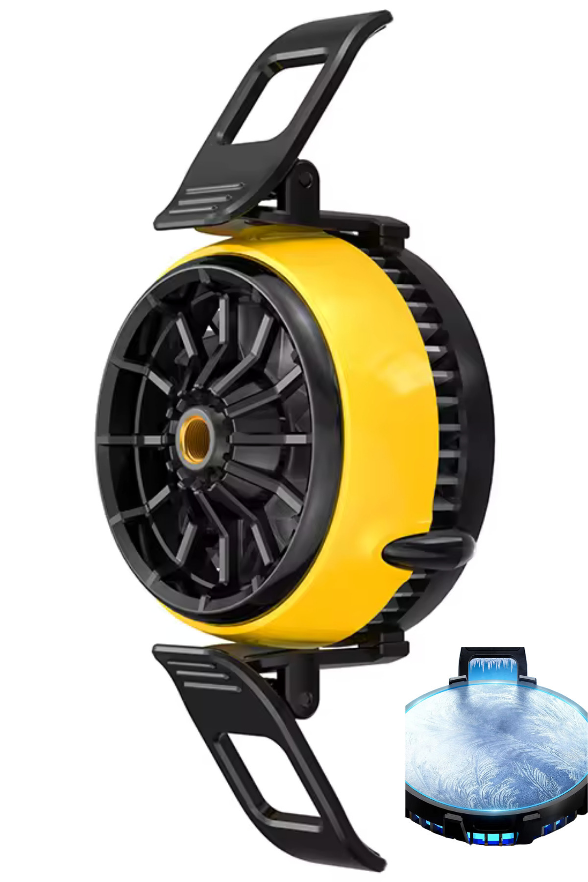 Phone Cooler Ultra Power Clip-on Wired Led Light Ice Fan