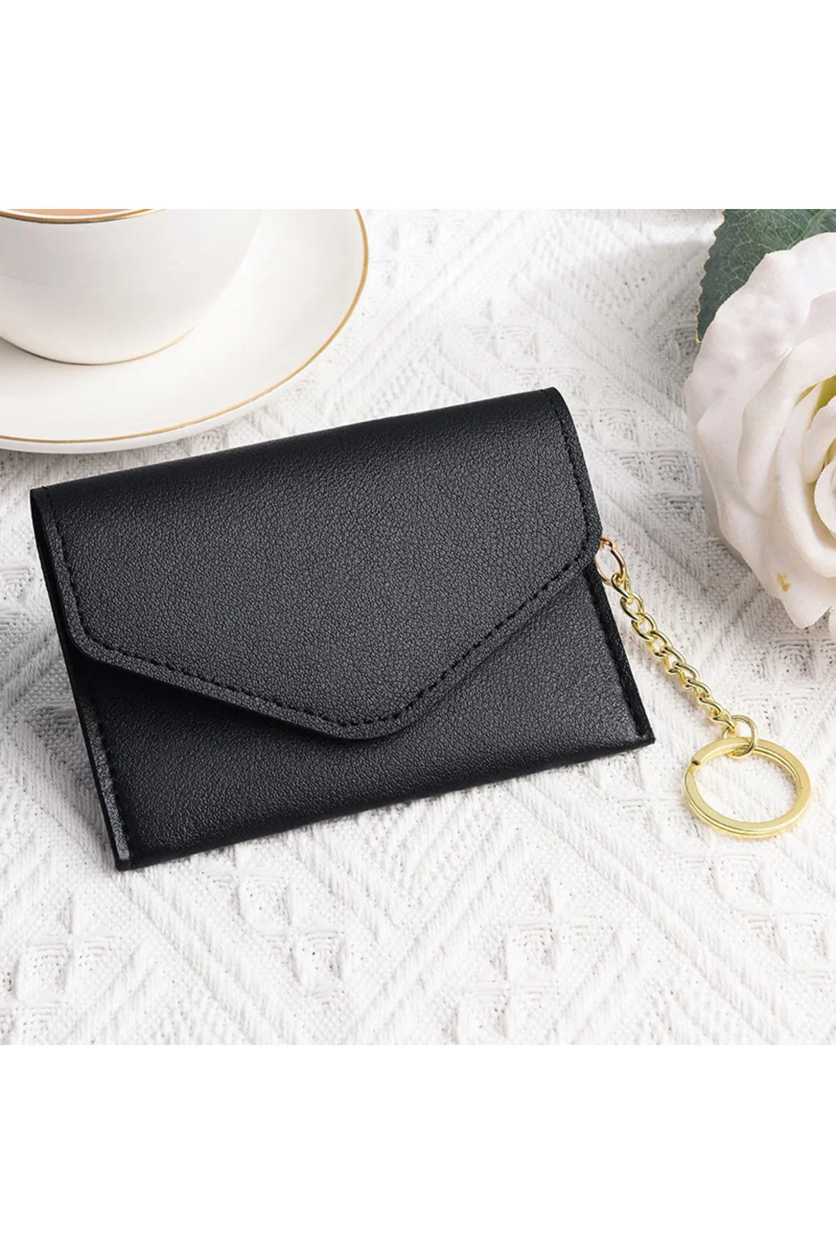 Defnella Çift Bölmeli Anahtarlıklı Kredi Kartlık Cüzdan