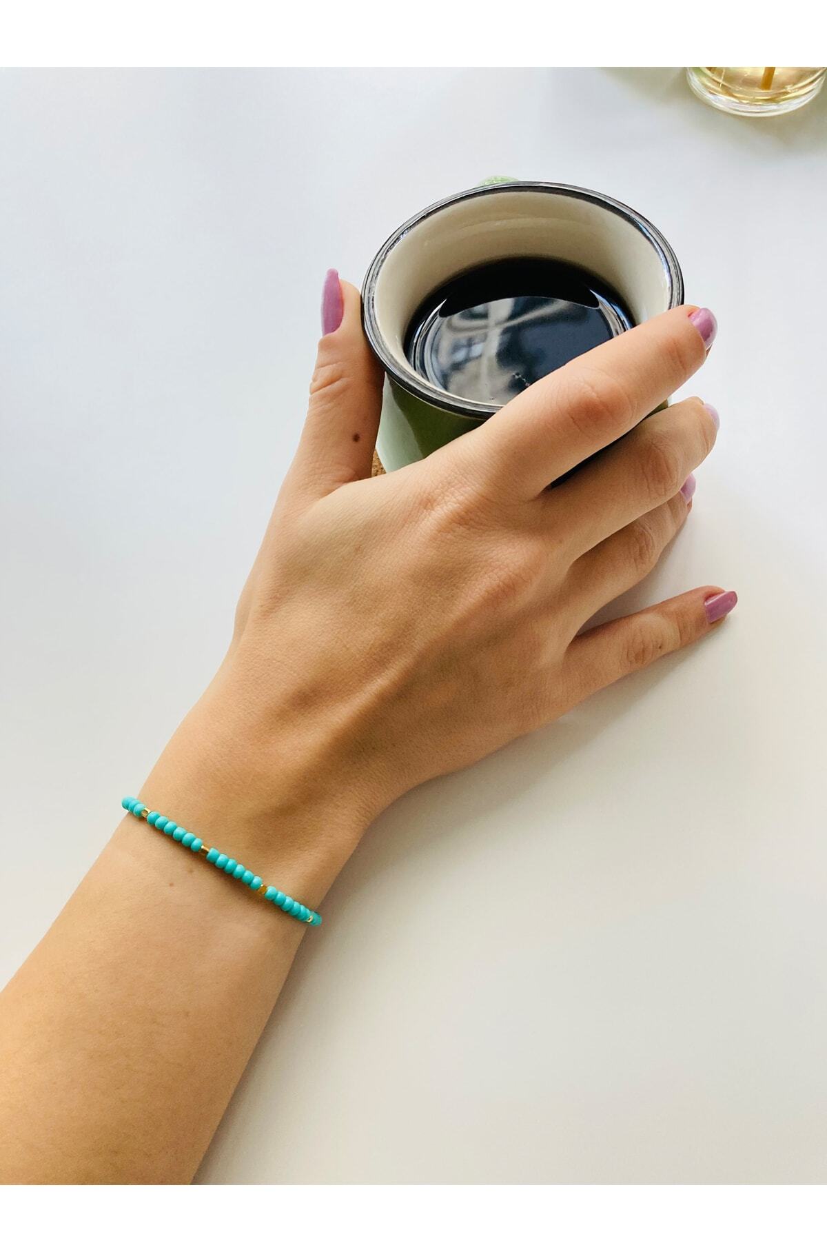 Sand Bead Bracelet Turquoise