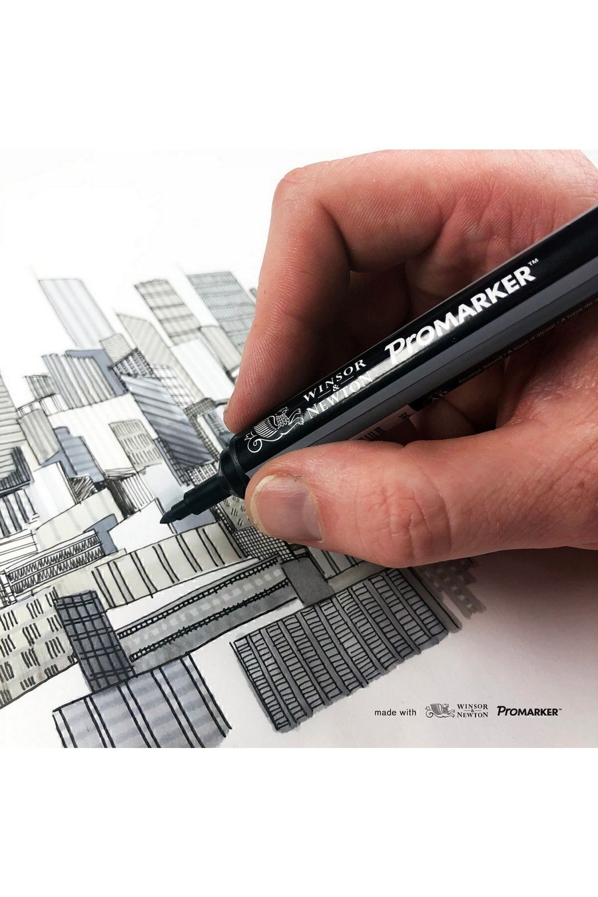Winsor Newton-Promarker Double Ended Alcohol Based Graphic Drawing Pen Soft Lime 368 (Y828) 4