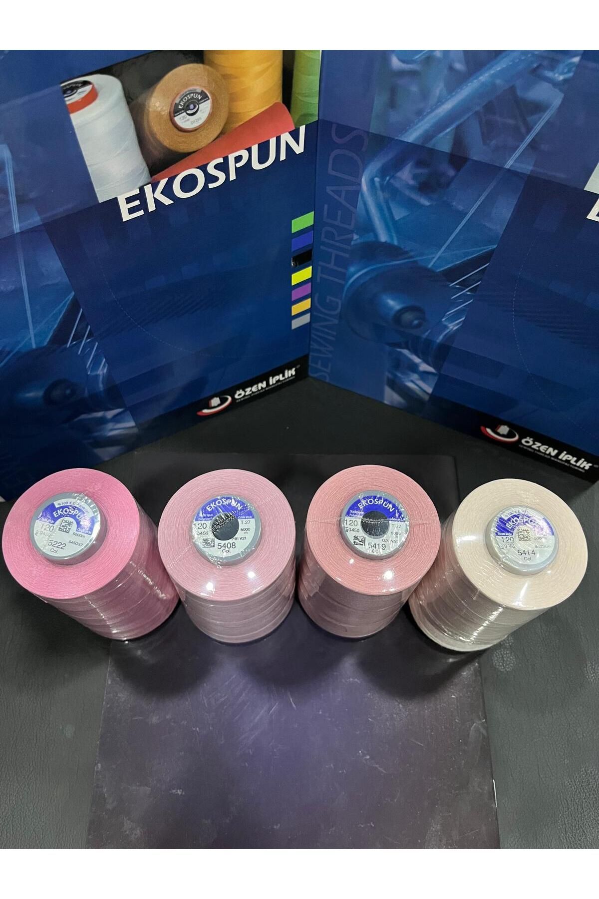AYHANMAK-Set of 4 Sewing Thread 120 No 5000m Polyester Ekospun, High Strength, Ultra Quality 3
