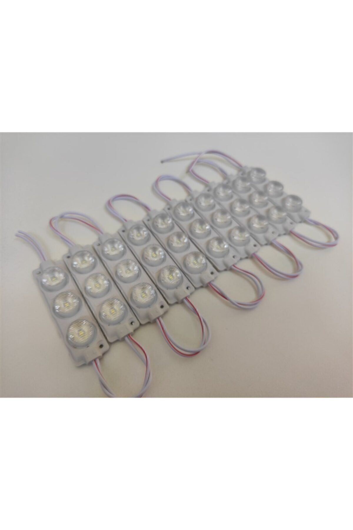 Carub Camlı Parmak Led Lamba Beyaz 12 Volt Su Geçirmez 10,lu 3m Bantlı Kesilebilir Br0409928
