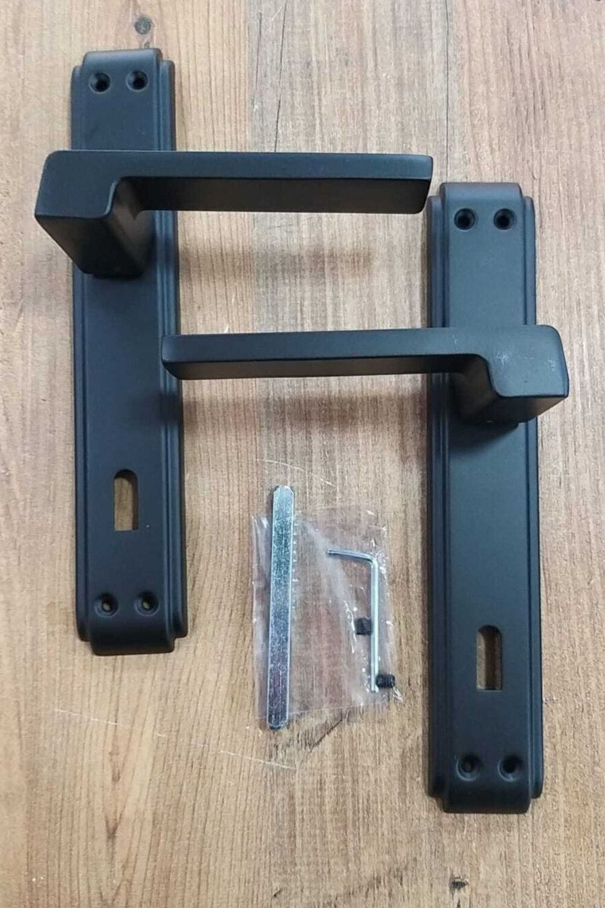 Sofuoğlu-Anka/anka Mirrored (room) Door Handle Matte Black (1 Set Including Front and Back Side) 2