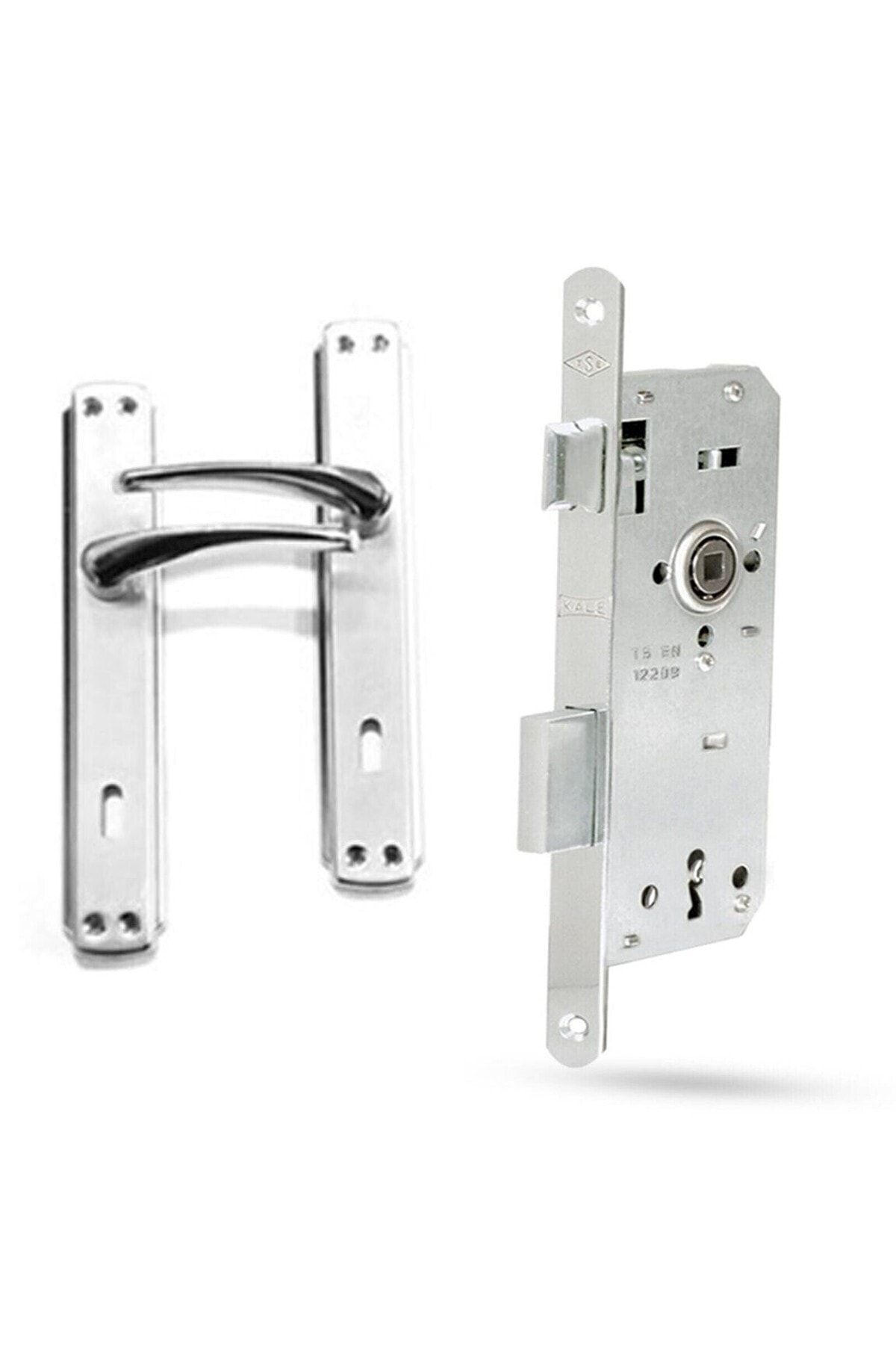 Kale Kilit Oda Tipi Kapı Kolu & Kapı Kilidi Seti (1 Takım)