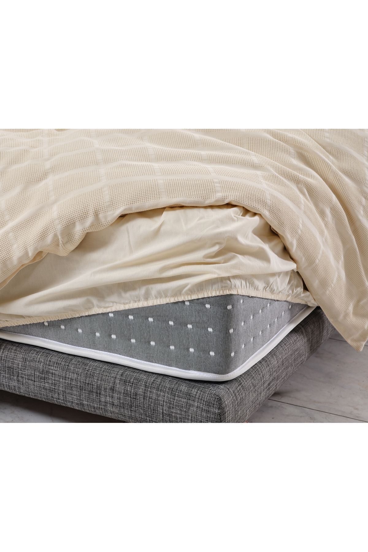 Doqu Home Multi Selection Çok Amaçlı Set Gloria Çift Kişilik - Bej 4