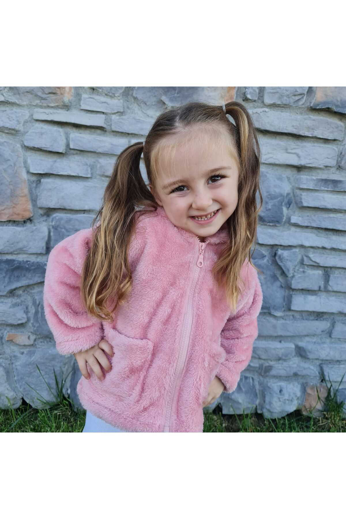 BEBEĞİME ÇORAP Bebek-Çocuk Peluş Kapüşonlu Hırka fotoğrafı 4 (önizleme)