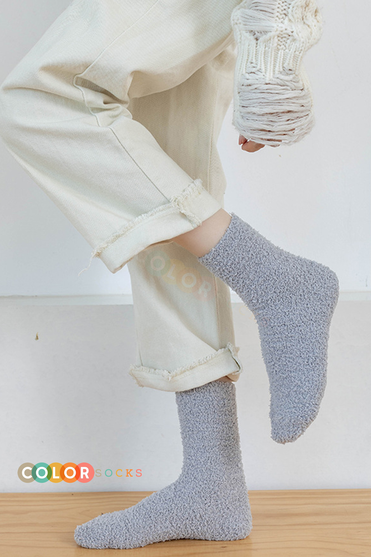 Color Socks Набір надзвичайно м'яких жіночих шкарпеток - 5 пар для осені та зими