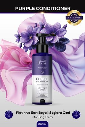 Serenity Ocean Mor Saç Kremi Sarı, Gümüş, Bakır, Platin Saçlar Için Vegan For...