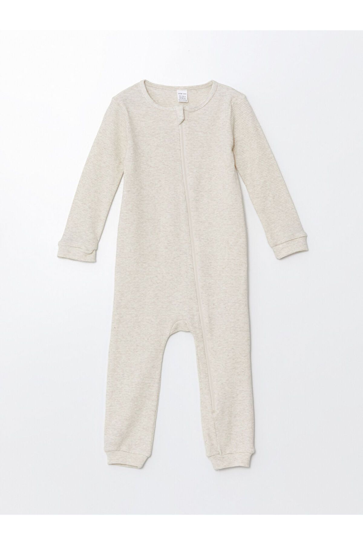 LC Waikiki-Crew Neck Long Sleeve Jumpsuit for Baby Boy 1