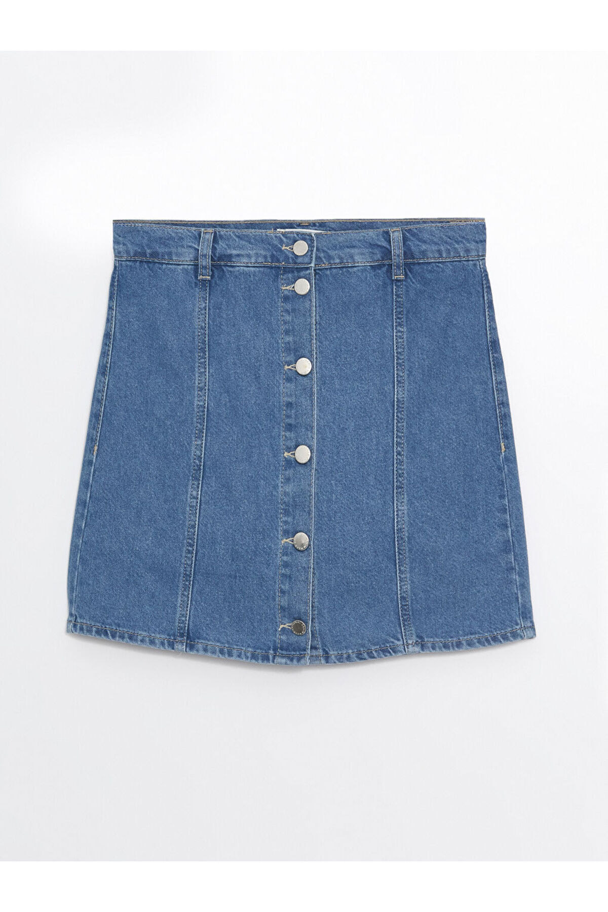 LC Waikiki-Fusta de damă cu pantaloni scurți din Jean - Standard Fit 5