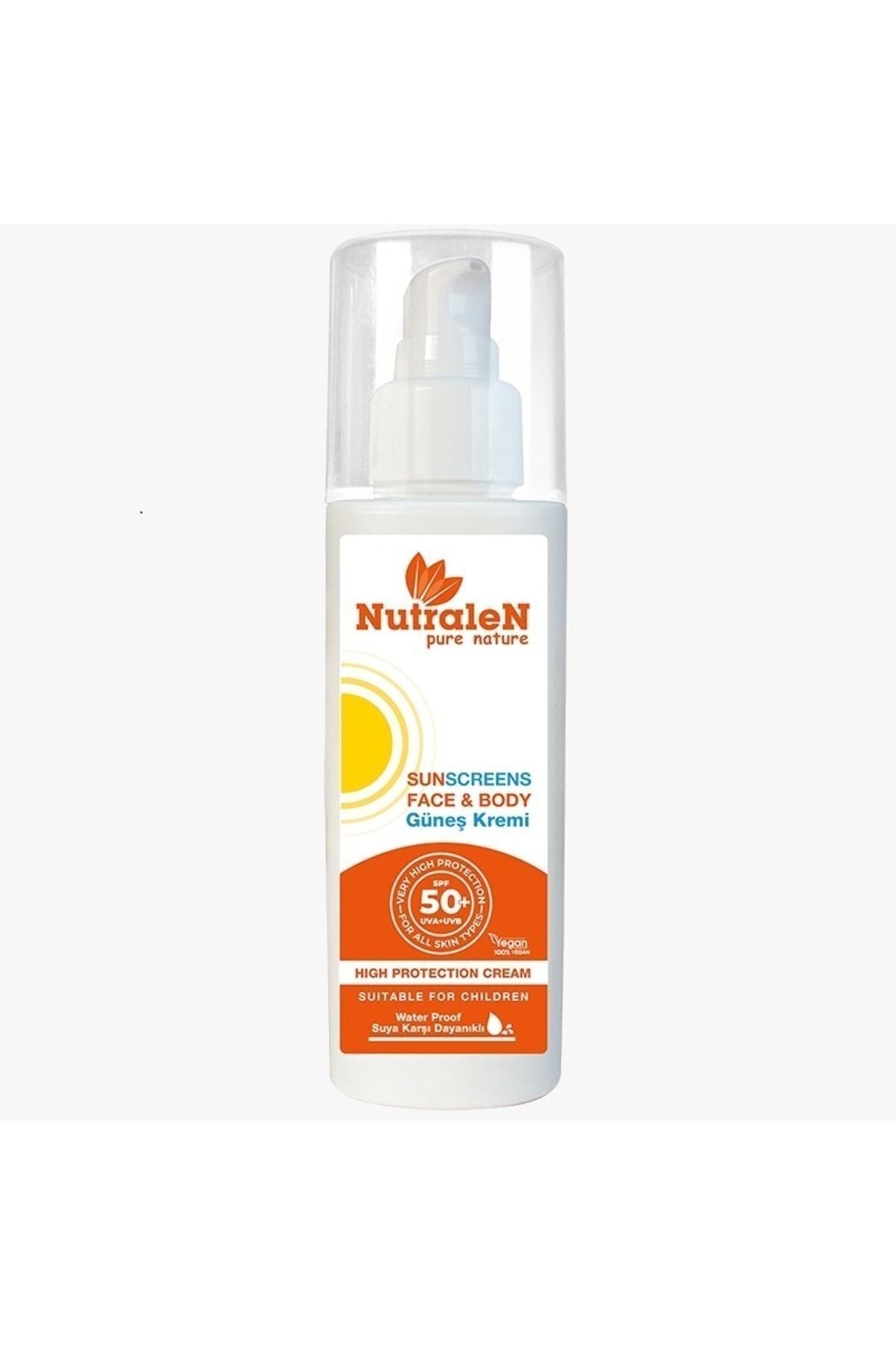 کرم ضد آفتاب صورت Pure Nature صورت و کودکان 50 Spf 100ml Nutralen