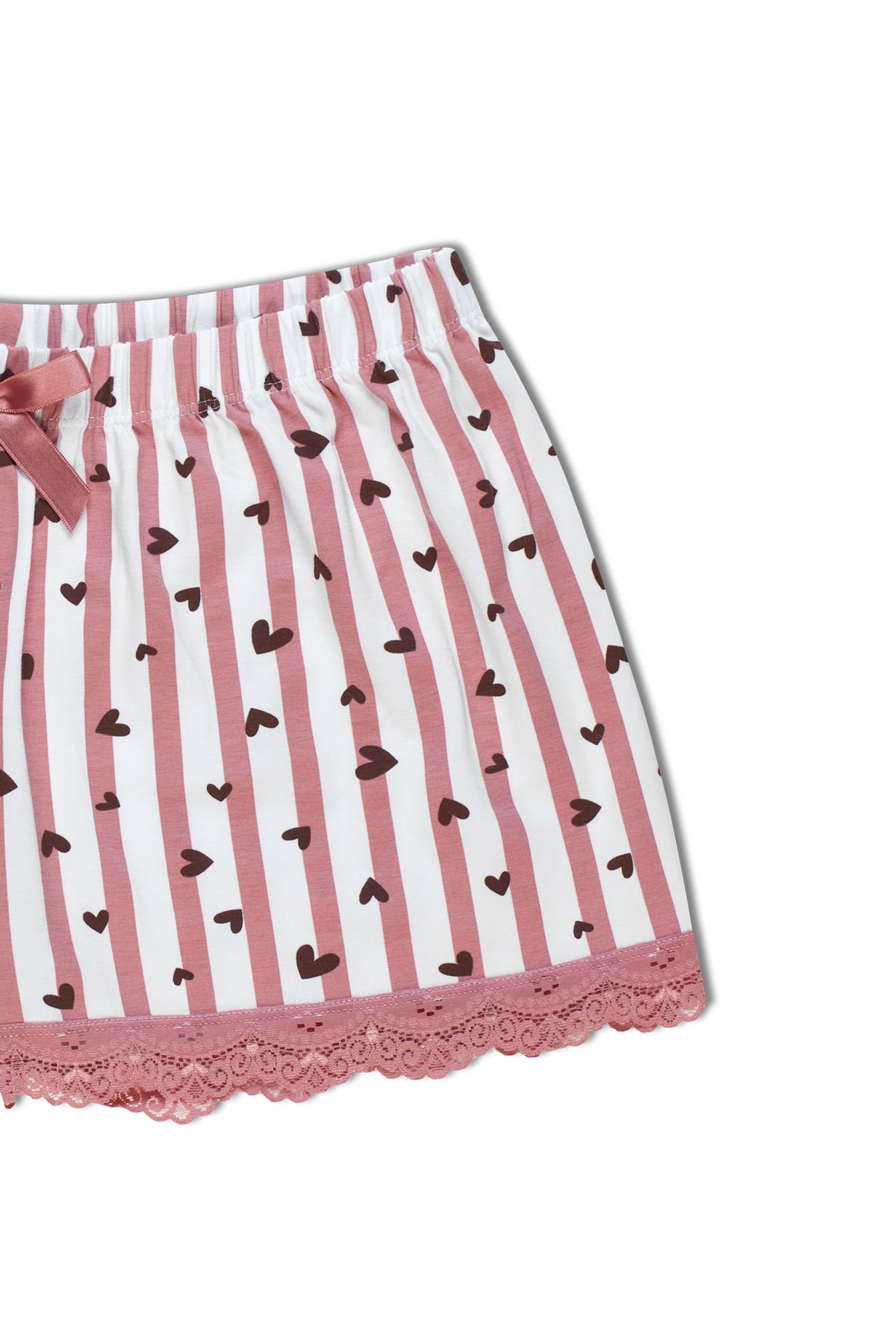 HNX-Lace Leg Cotton Women's Pajama Shorts 2