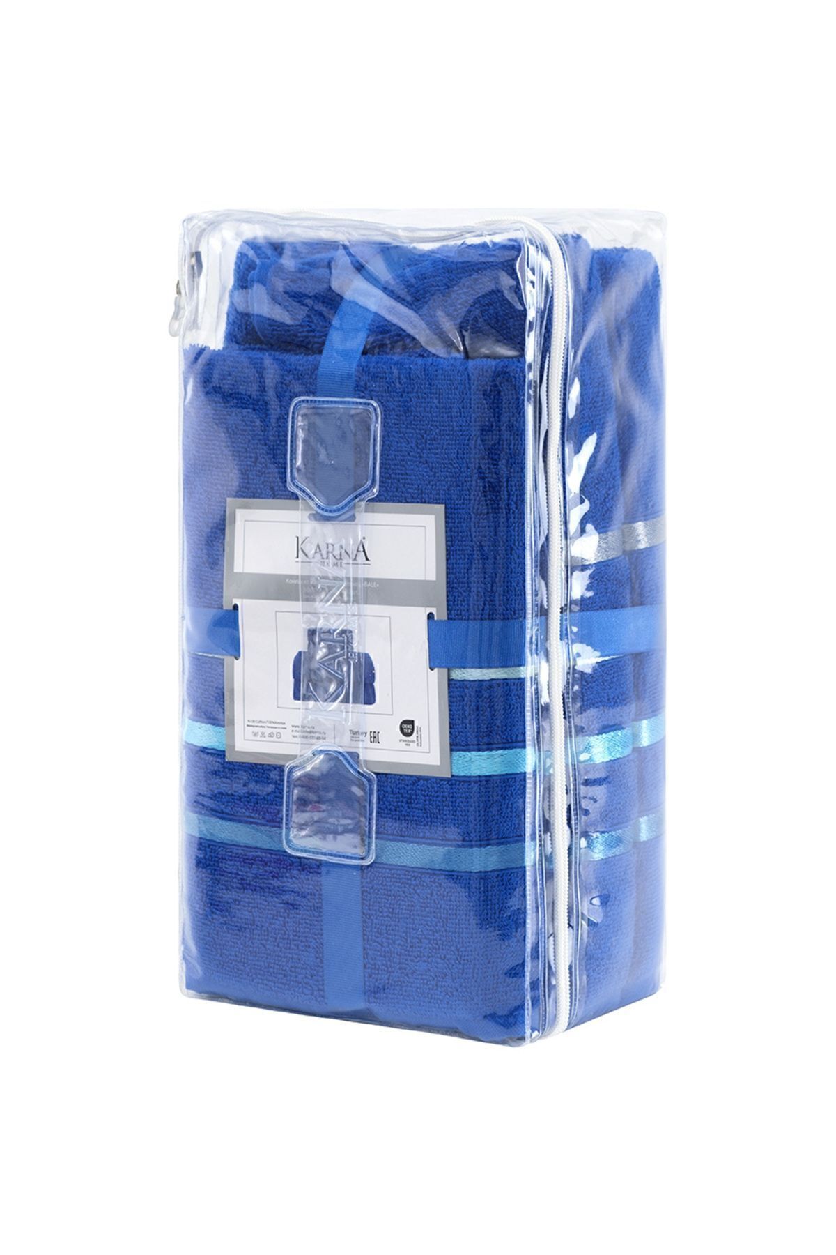 حوله آبی باله 4 باکت Saks Karna Home