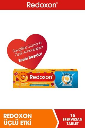 Redoxon Üçlü Etki 15 Efervesan Tablet -sevgililer Günü Özel Paketi I 1000 Mg ...