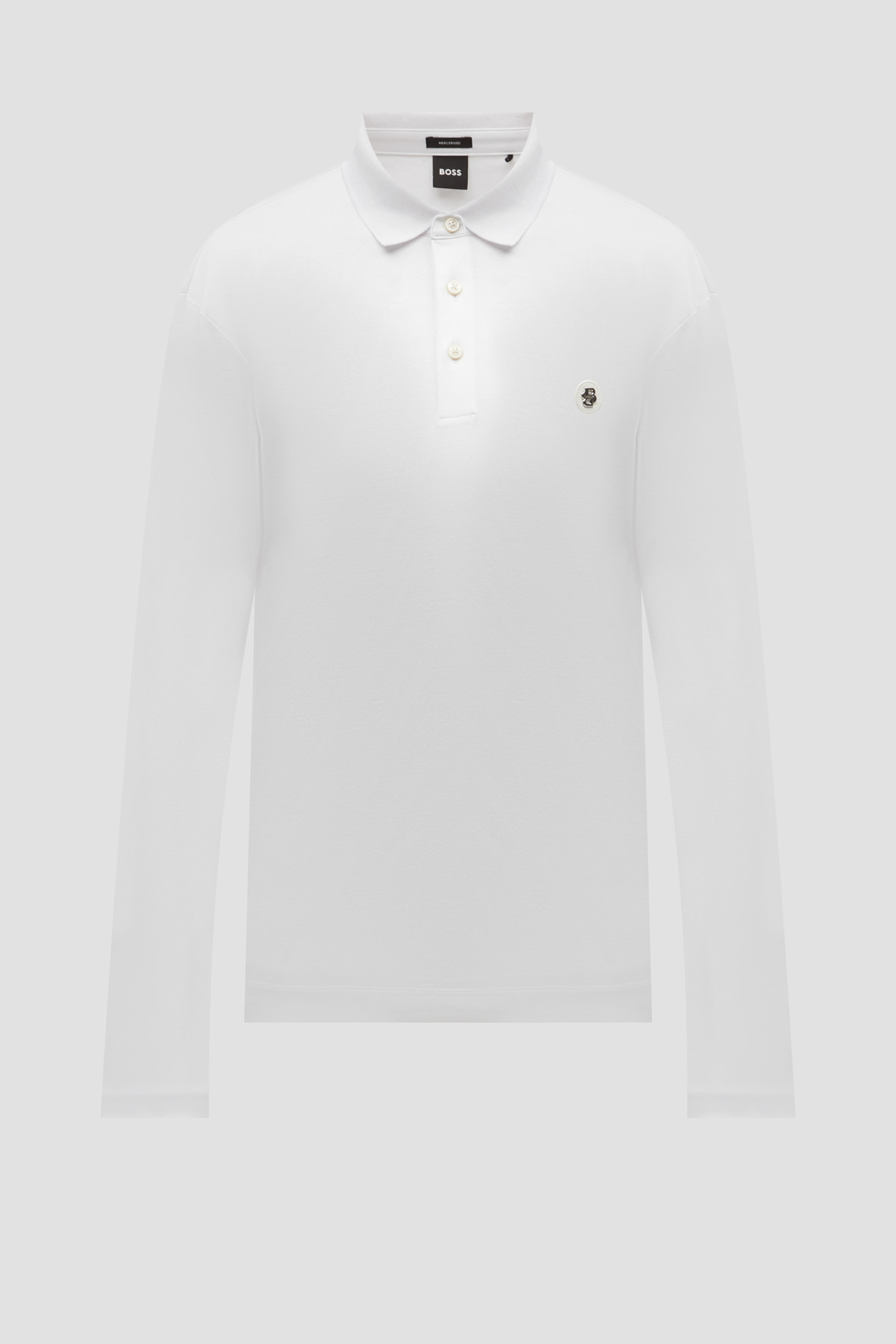 باس تی‌شرت یقه گرد مردانه آستین کوتاه طرح پولو، سفید، طرح‌دار، کد ۵۰۵۲۳۹۱۷-۱۰۰