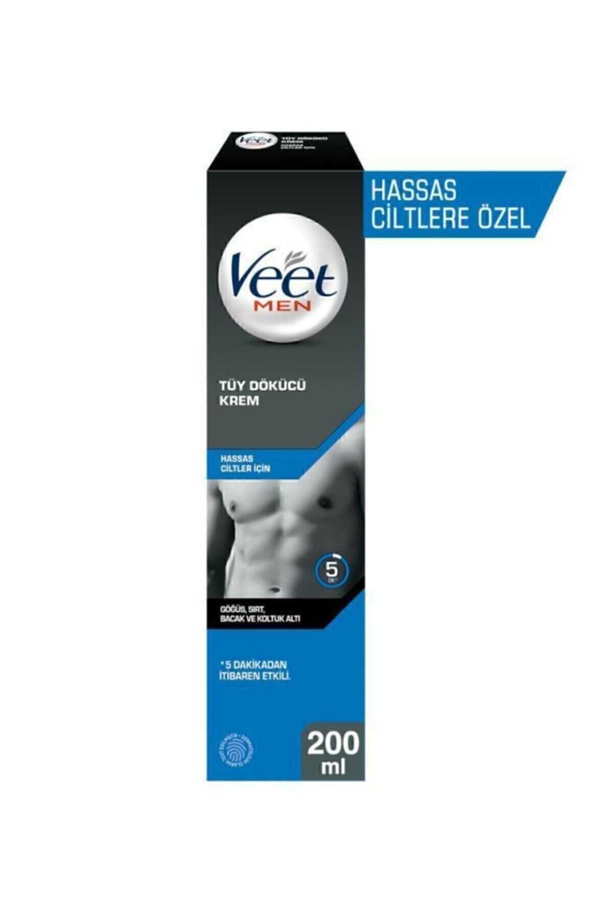 Veet-Men's Special Hair Removal Cream Sensitive Skin 200 ml 2