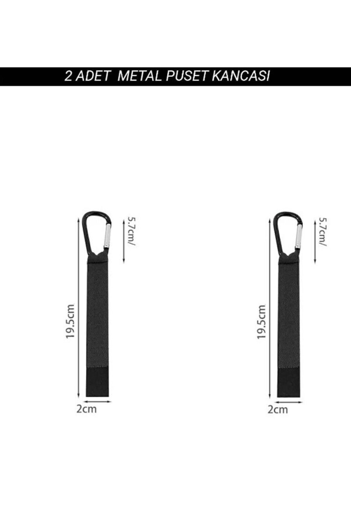 mc.pierobaby Puset Kancası Bebek Arabası Askı Aparatı Çanta Askısı 2 Adet Metal fotoğrafı 3 (önizleme)