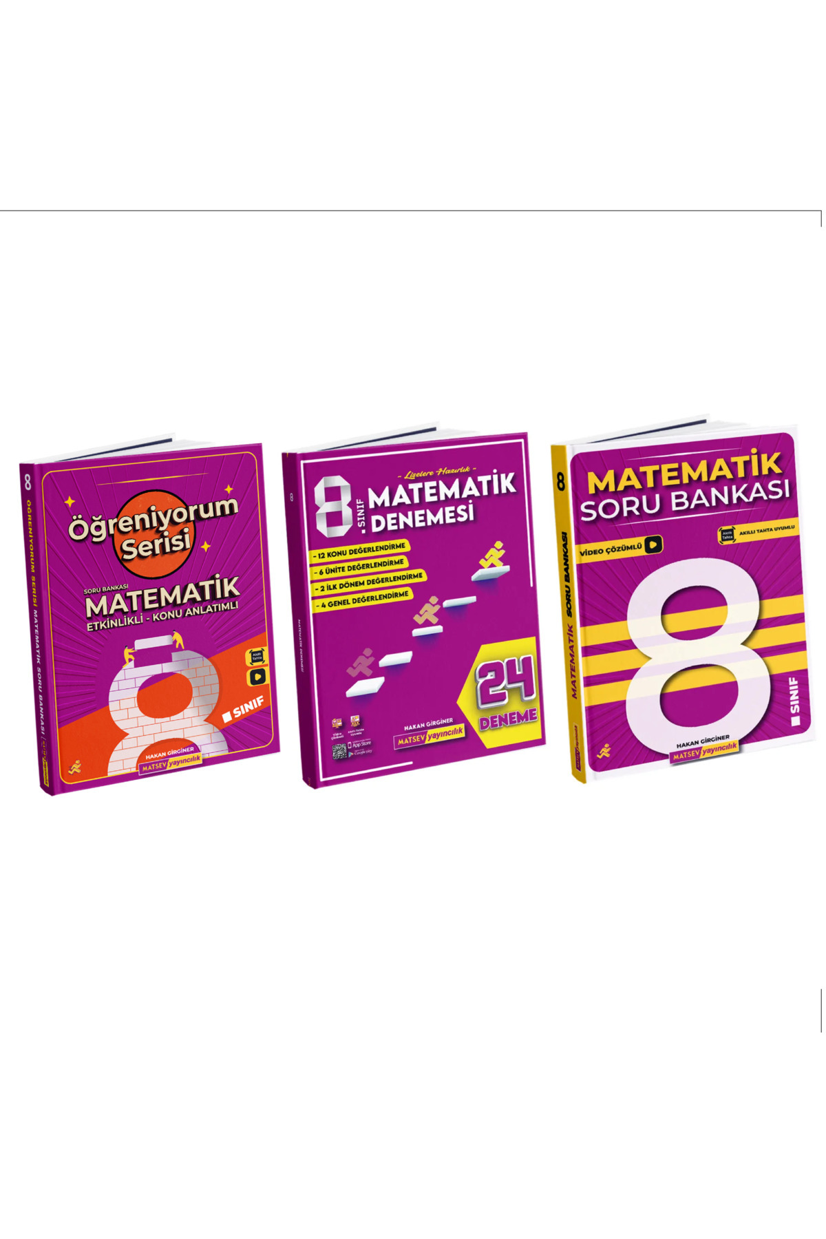 Matsev Yayıncılık 24'lü Deneme 8. Sınıf Matematik Soru Bankası