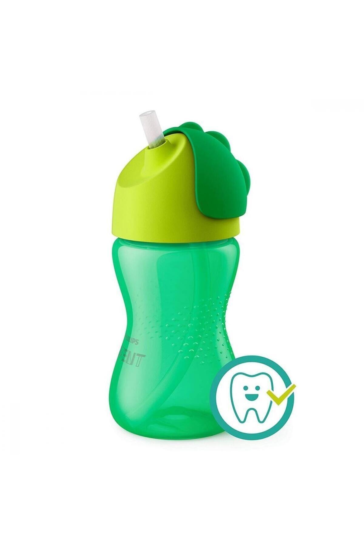 Philips Avent Natural Pp Biberon 330 ml - Cam Değildir. Desenli Yeşil Pipetli Bardak 300 ml Yeni Model fotoğrafı 5 (önizleme)