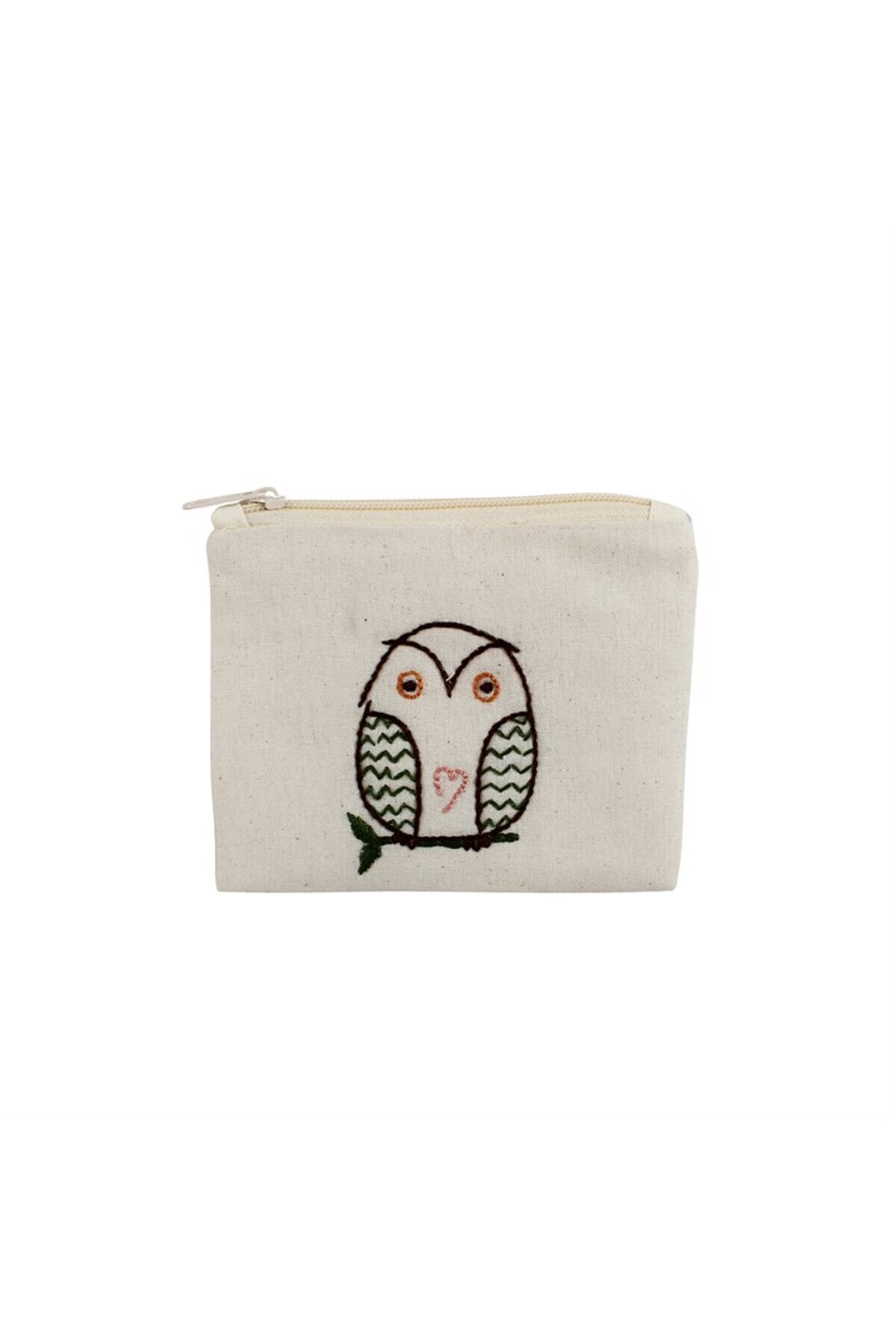 Owl Embroidered Cloth Wallet