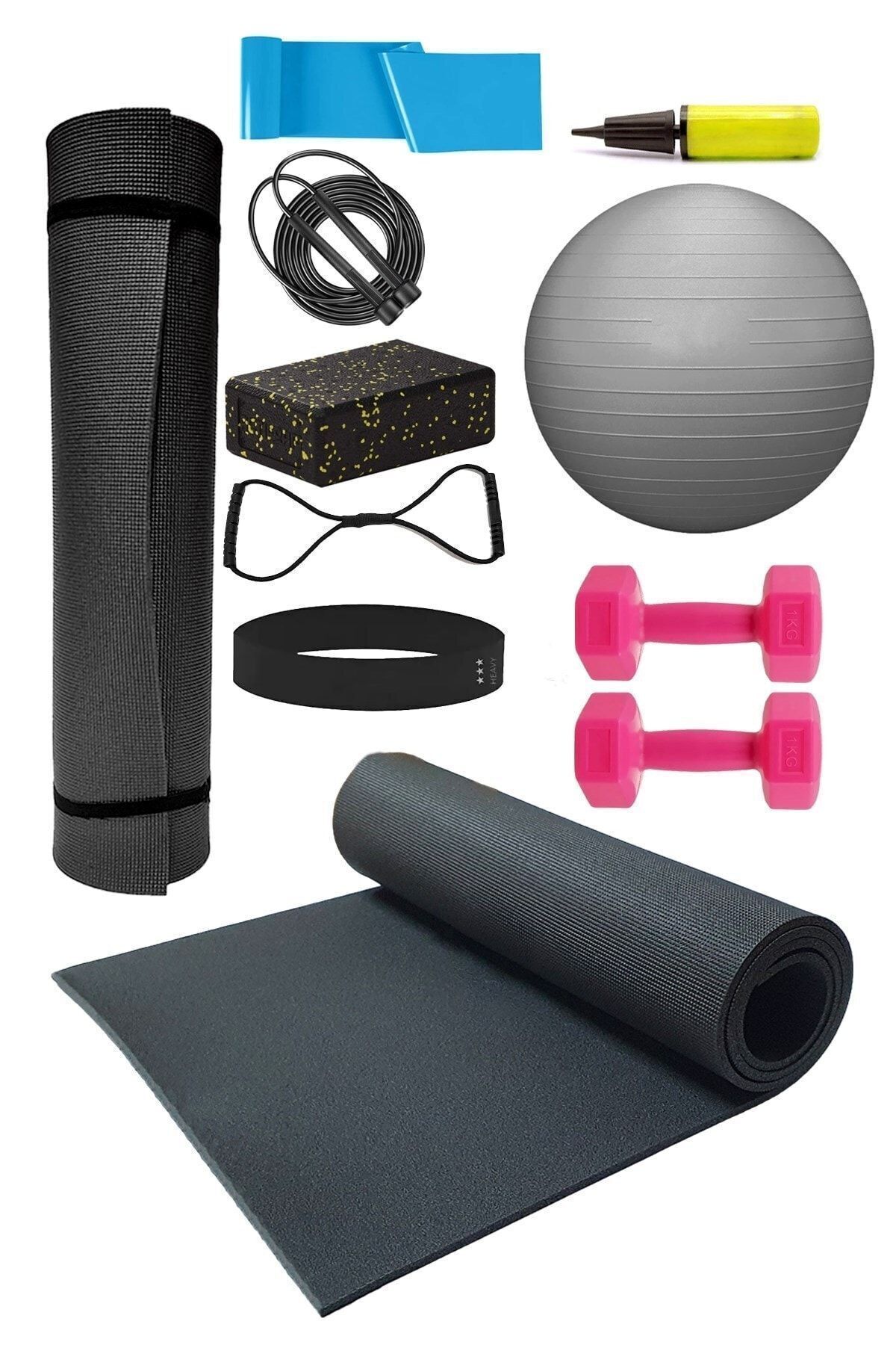 Tosima Pilates Minderi Lastiği Ip Sekizgen Lastik Loop Band Yoga