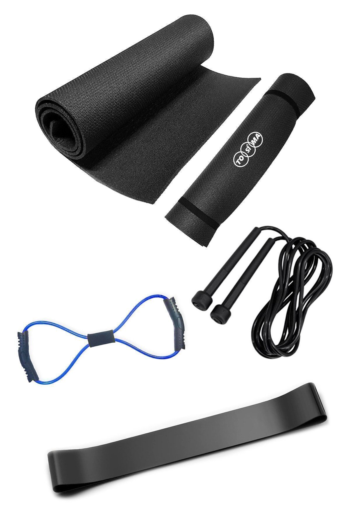 Tosima Pilates Cushion Resistance Band Jump Rope Και Οκτάγωνο Σετ Γυμναστικής Ελαστικών Σετ Γυμναστικής Pilates - One Size