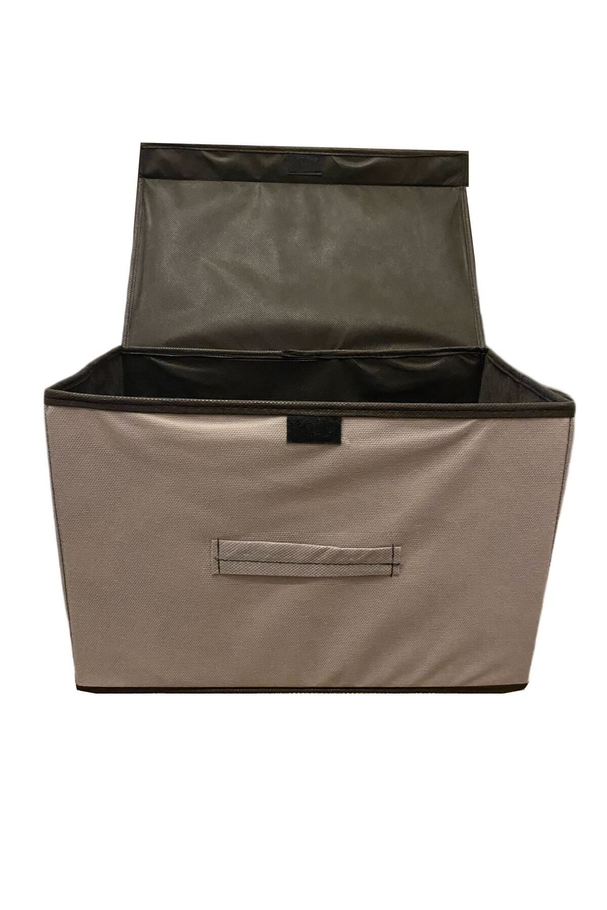 TURİNHOME-Box Storage, Multi-Purpose Box, Fabric Box, Organizer with Lid 4
