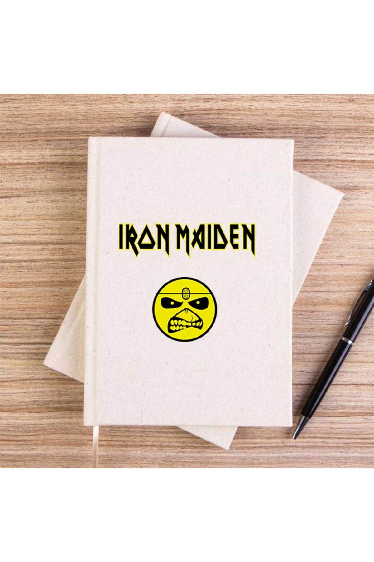 Z zepplin Caiet De Pânză Fără Căptușeală Iron Maiden Face - One Size