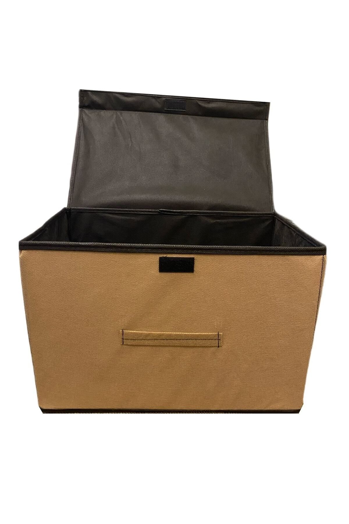 TURİNHOME-Box Storage, Multi-Purpose Box, Fabric Box, Organizer with Lid 4
