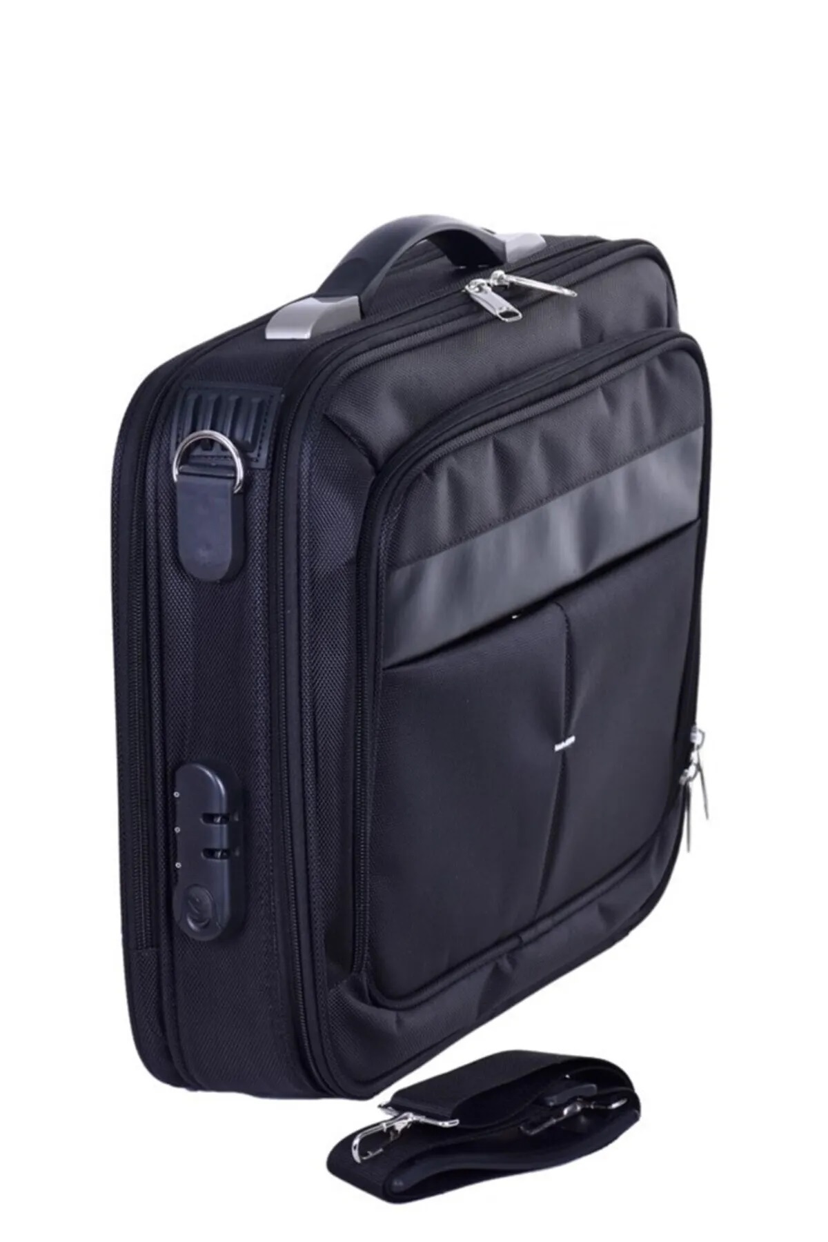 ATHLETIC  Laptop Çantası Notebook Çantası Kasalı Korumalı Laptop Çantası Askılı Lüx Kasalı Evrak Çantası 16" - Görsel 4