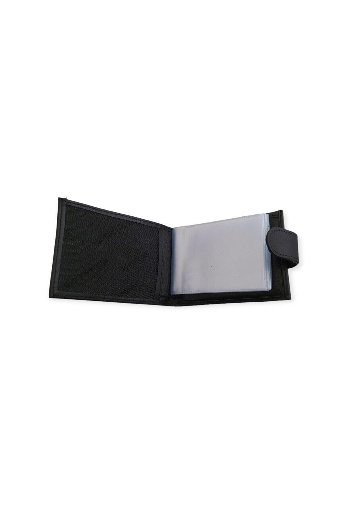 MKM-Luxury Leather Card Holder Wallet - Horizontal Snap Model 3