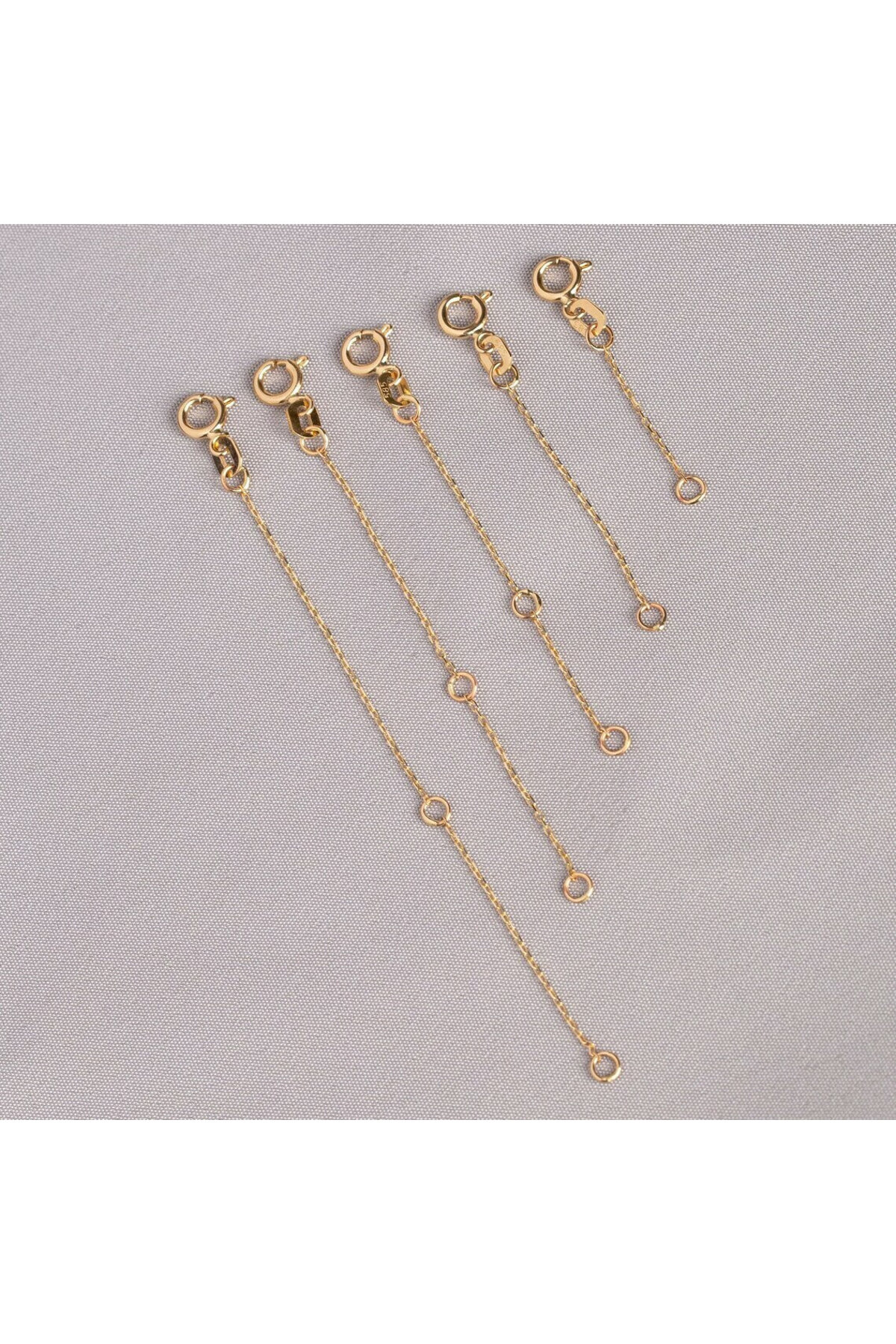 YAVUZ KUYUMCULUK 14 Ayar Altın Kolye ve Bileklik Uzatma Zinciri 10 cm