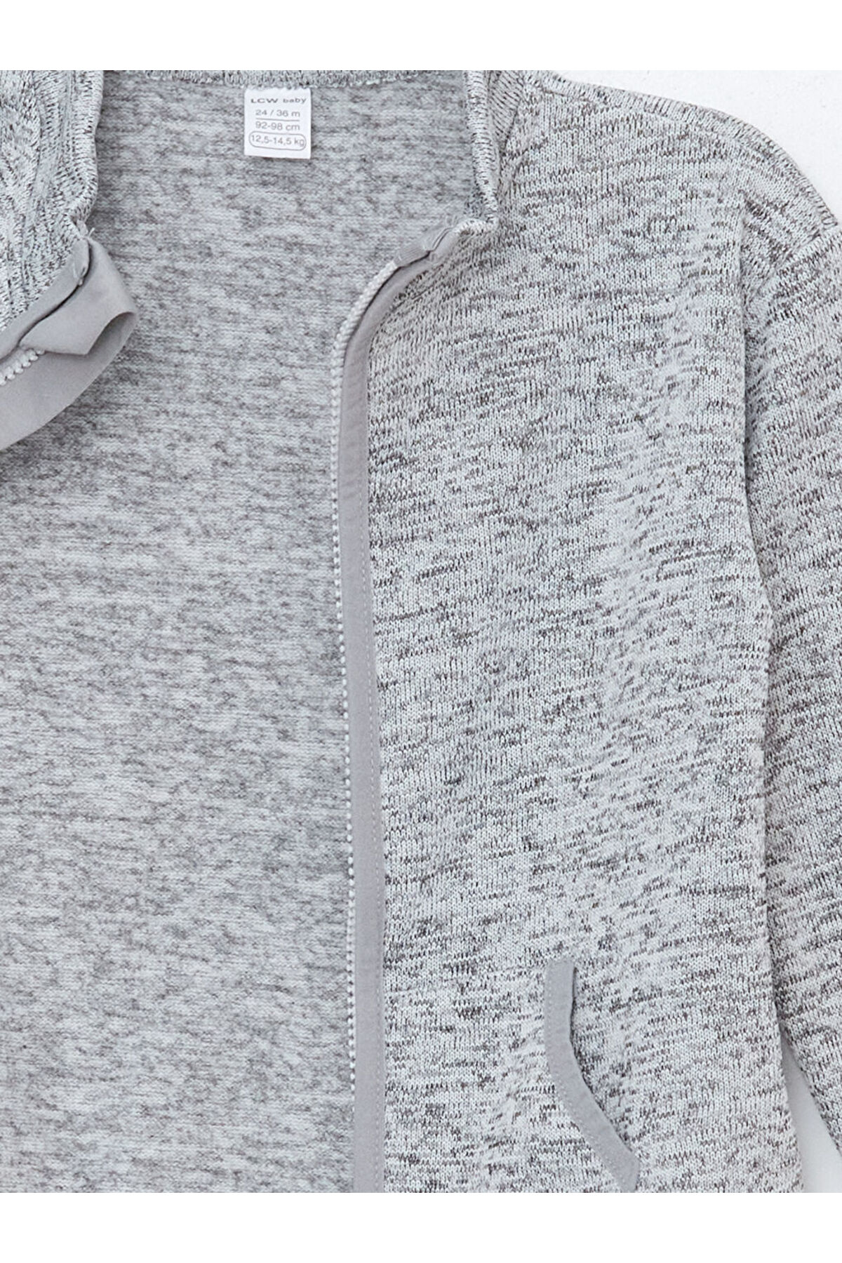 LC Waikiki Dik Yaka Erkek Bebek Hırka ve Pantolon 2'li Takım fotoğrafı 6 (önizleme)