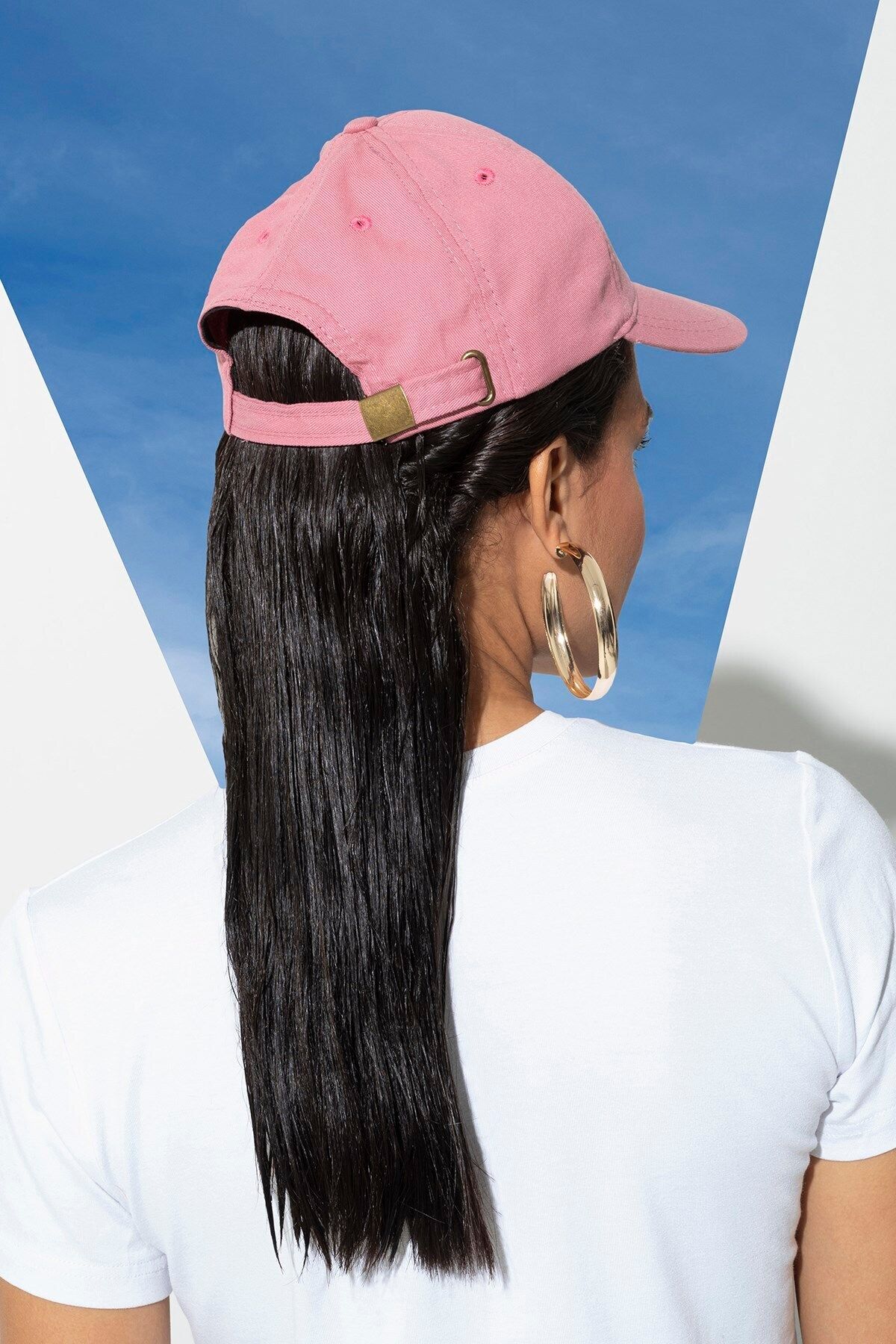 For You Accessories-Angel Embroidered Peaked Baseball Pink Hat 3