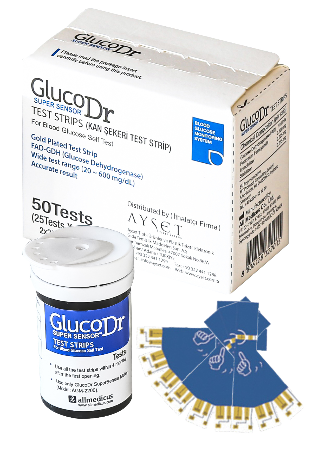 Gluco Dr Super Sensor Strip 50 Adet
