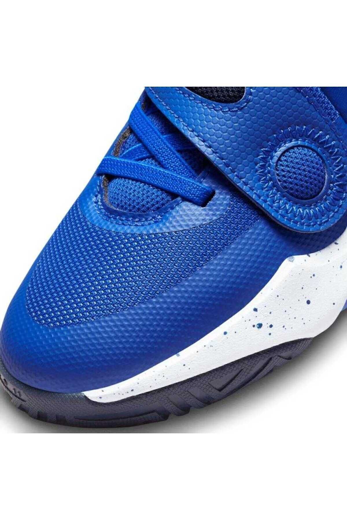 کفش بسکتبال آبی دخترانه و پسرانه بچگانه Team Hustle D 11 GS ان DV8996 400 Nike