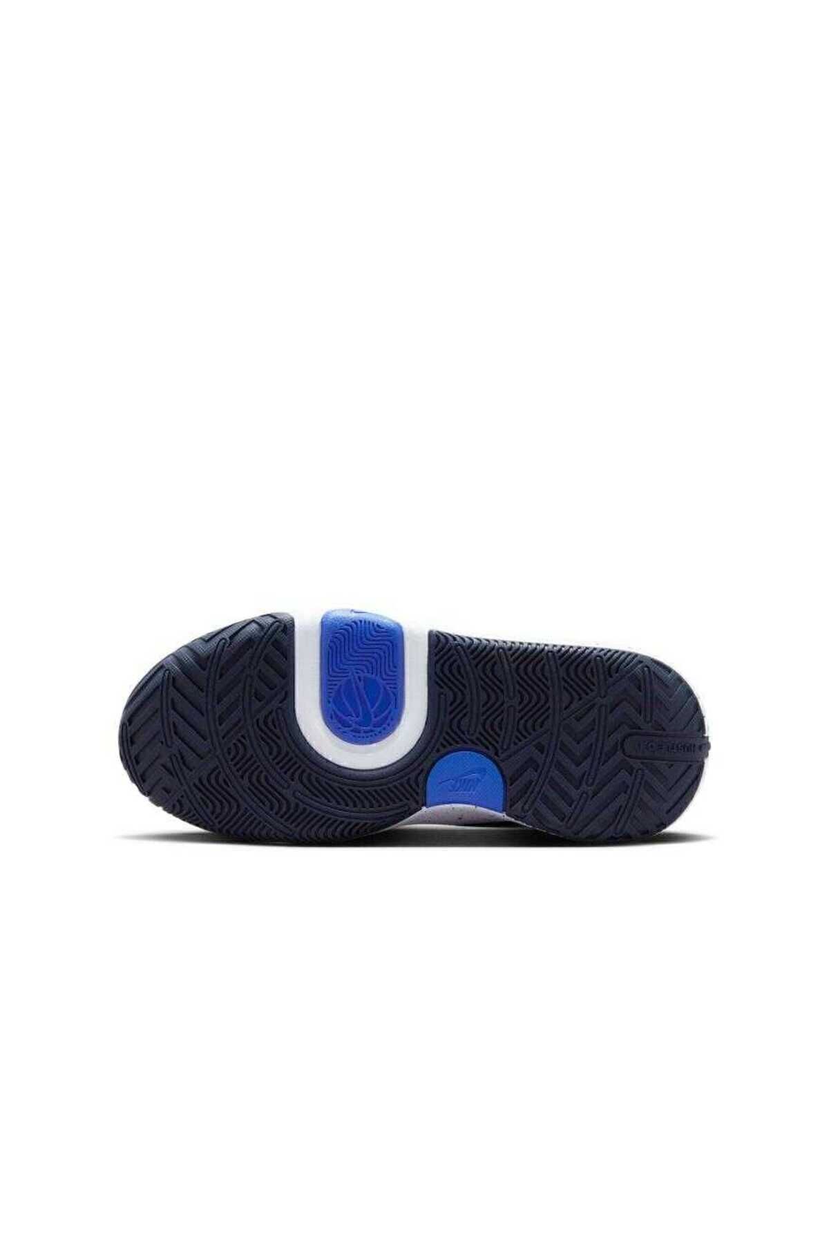 کفش بسکتبال آبی دخترانه و پسرانه بچگانه Team Hustle D 11 GS ان DV8996 400 Nike
