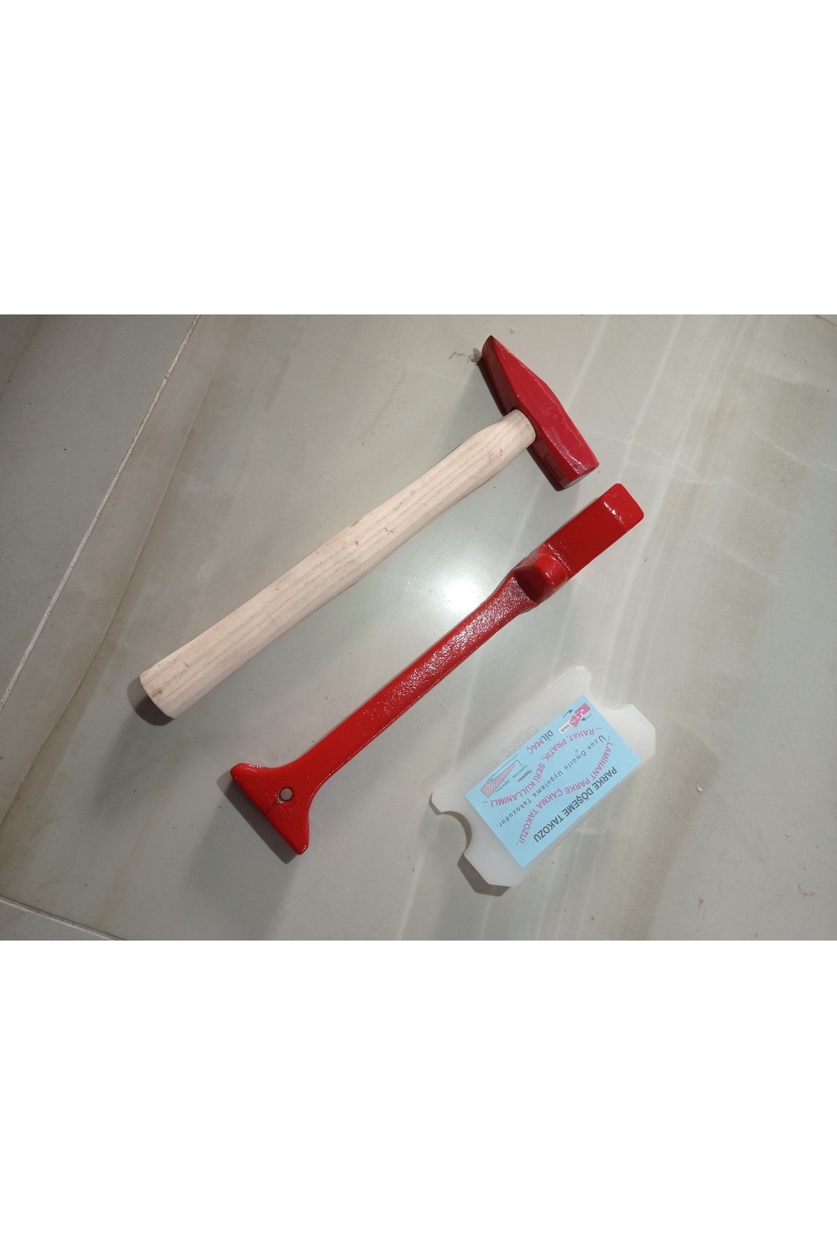 Emek Yapı Laminant Parke Pro Usta Seti Mini Polyamid Döşeme Takozu,çektirme Demiri 3cm*32cm Ve 500gr Çekiç