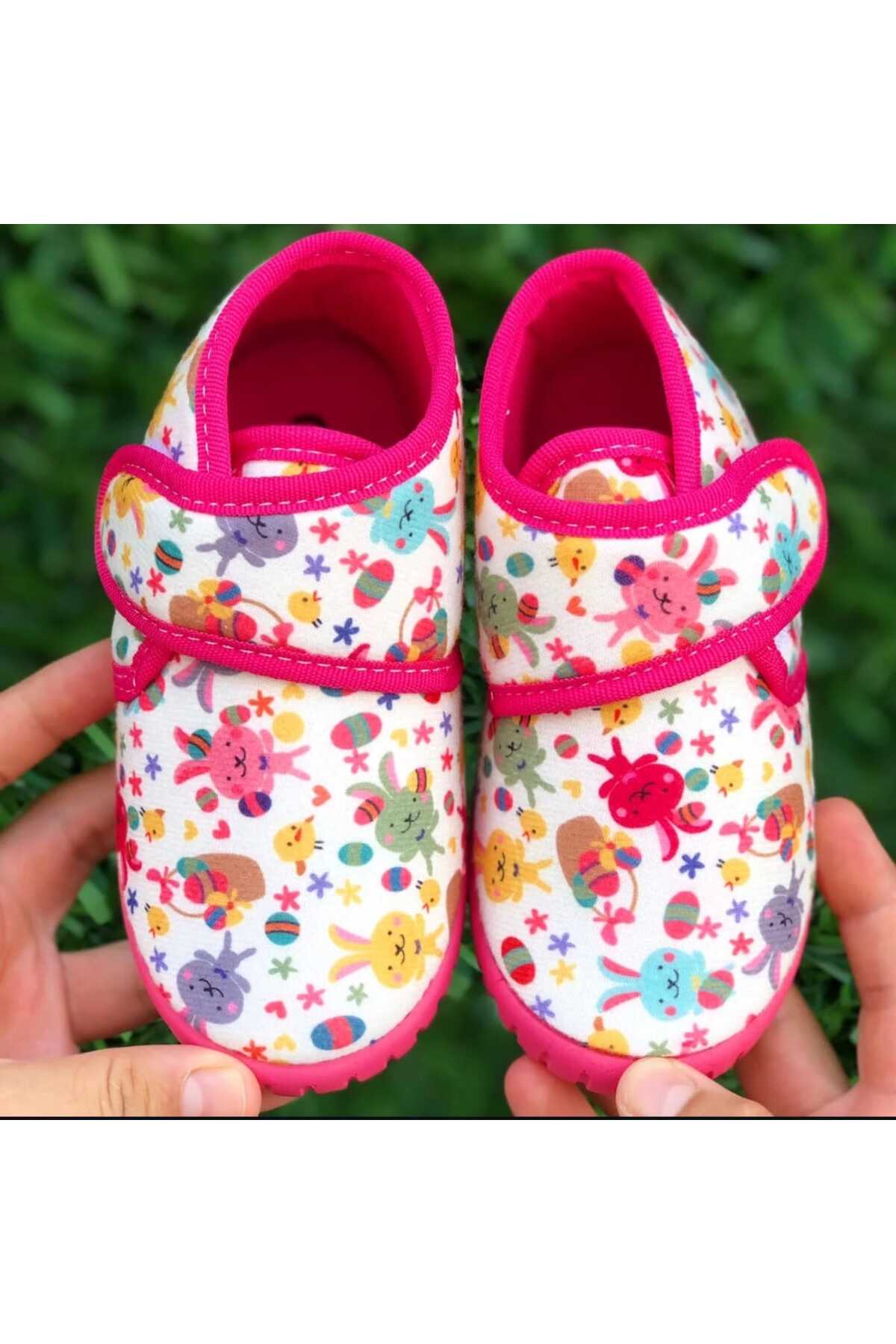Kids Snoozies Home School Shoes Soft Anti-Slip Lightweight Sole Velcro Nursery Shoes