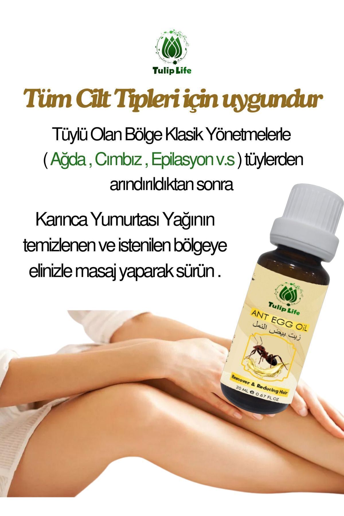 Tuliplife-20 ml X 2 Pieces Hair Removal and Slimming Ant Egg Oil 2