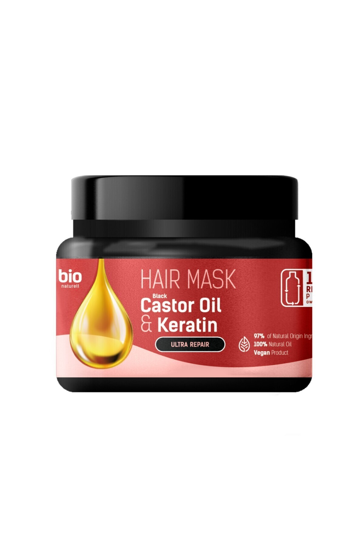 % 97 Organik Onarıcı Saç Maskesi Castor Oıl & Keratin 295 ml — 361210 — تصویر 1 از 1