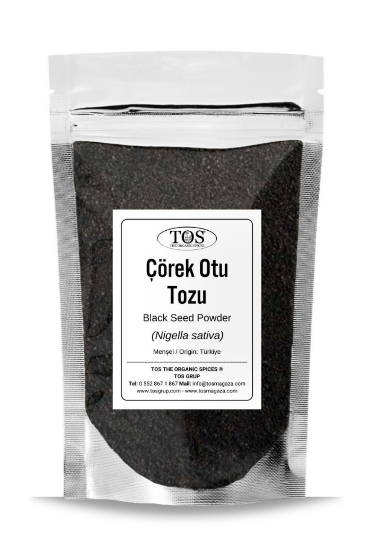 TOS The Organic Spices Çörek Otu Tozu 1 kg (1. Kalite) Nigella sativa / Kalonji, Black Seed, Ground
