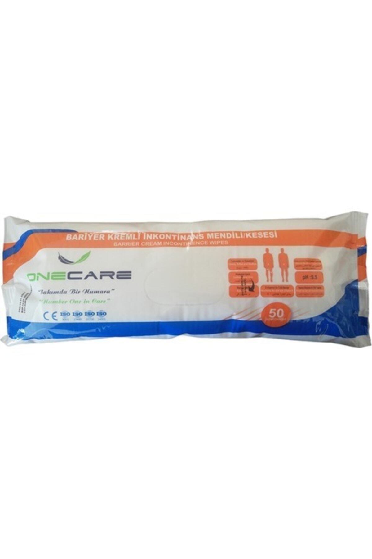 OneCare 12 Adet - One Care Bariyer Kremli Inkontinans Mendili - Perine Bölgesi Temizleme