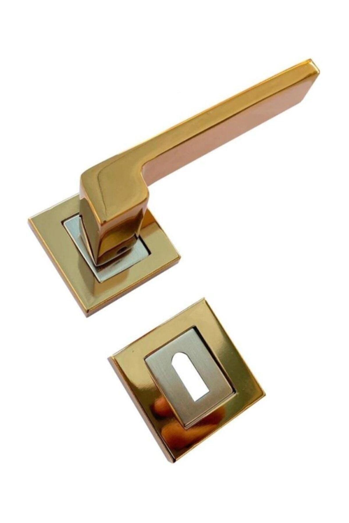 Sofuoğlu Anka Albifirin Saten Kare Rozetli Kapı Kolu Oda - Iç Kapı Kol