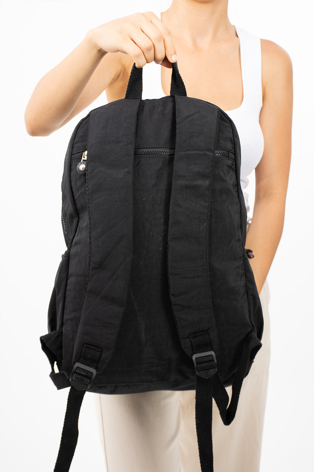 کوله پشتی زنانه مشکی Çanta Trend | KMEGA2003 اورجینال - تصویر 8