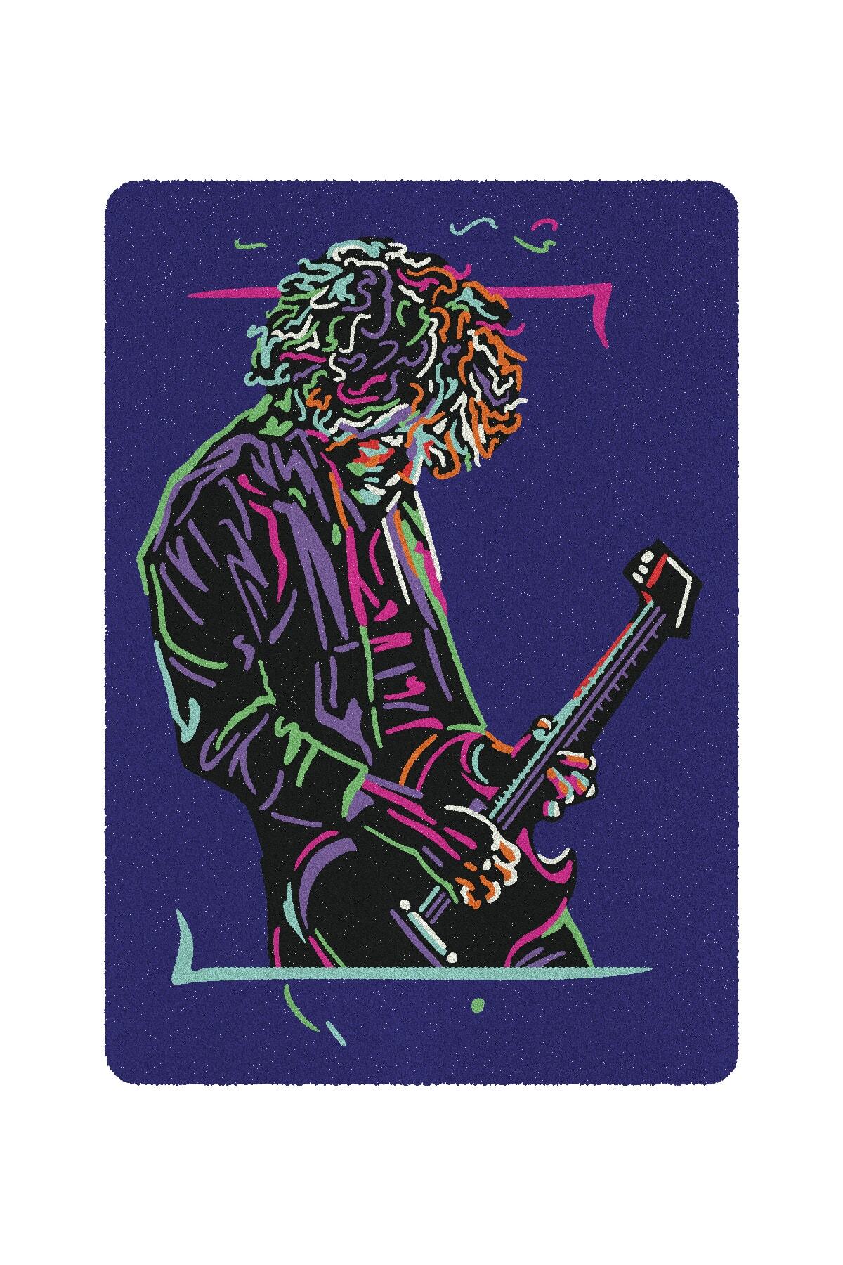 گیتاریست بزرگسال – ست فعالیت نقاشی روی شن، هنر شن (هنر شن) – Yko-04