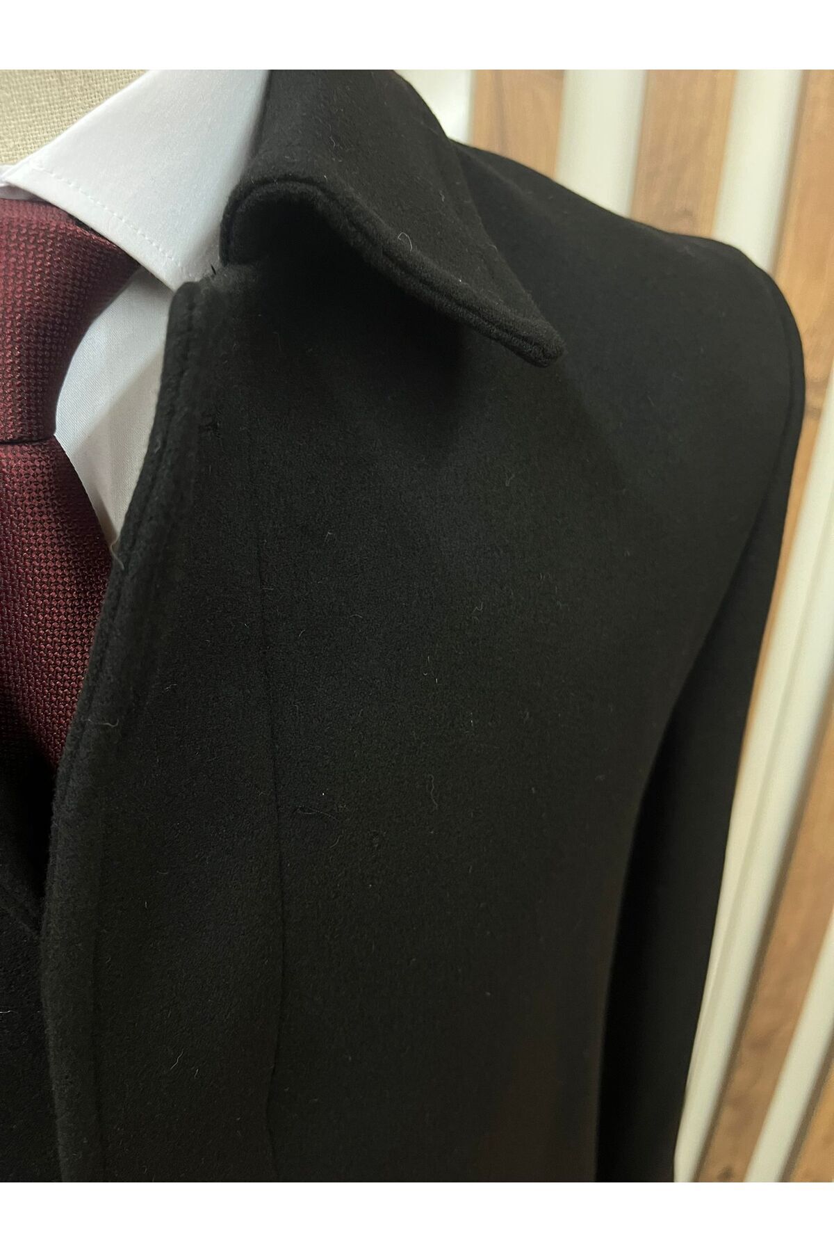 HÜRMEN  Yünlü Kaşe Kısa Palto - Görsel 3