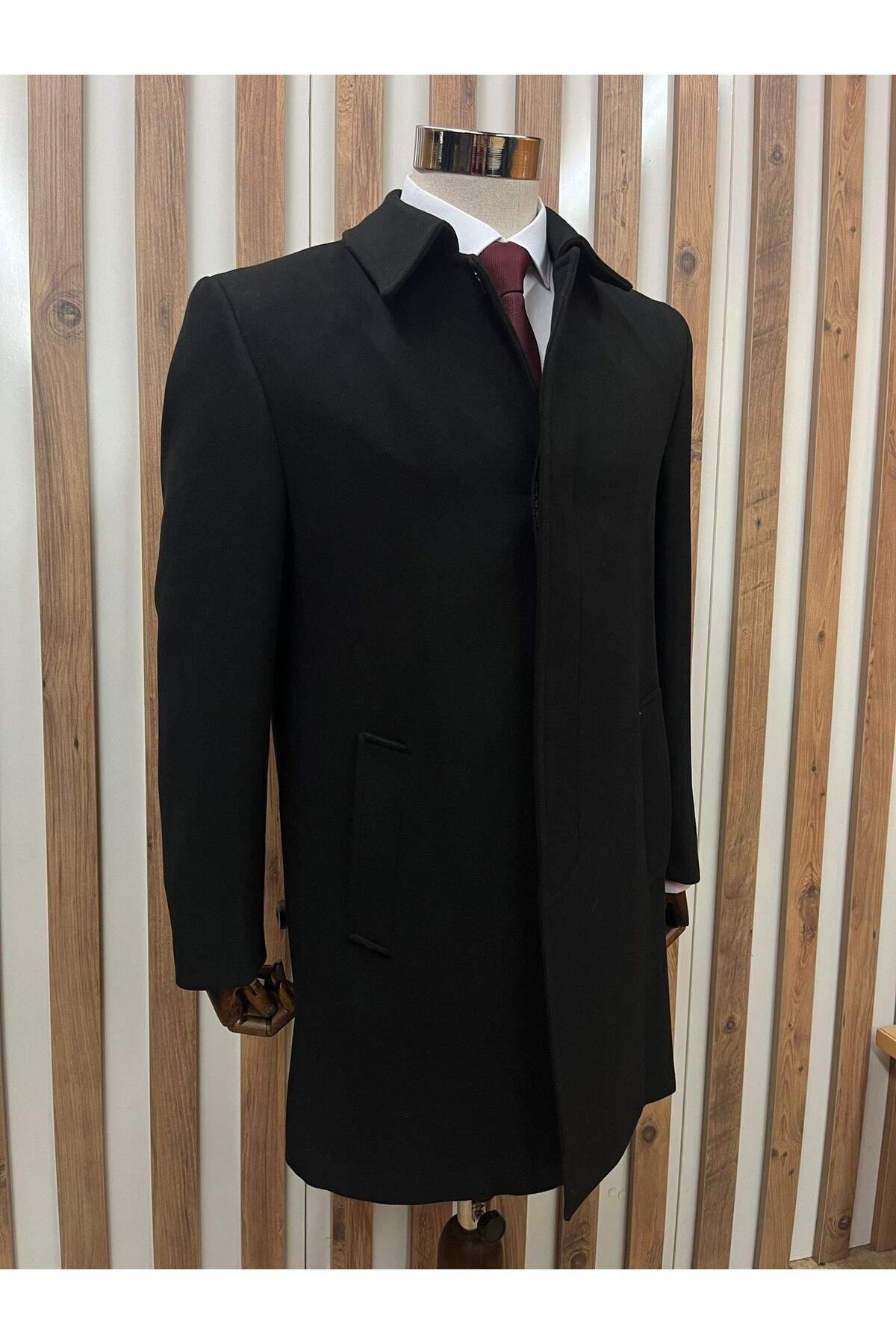 HÜRMEN  Yünlü Kaşe Kısa Palto - Görsel 4