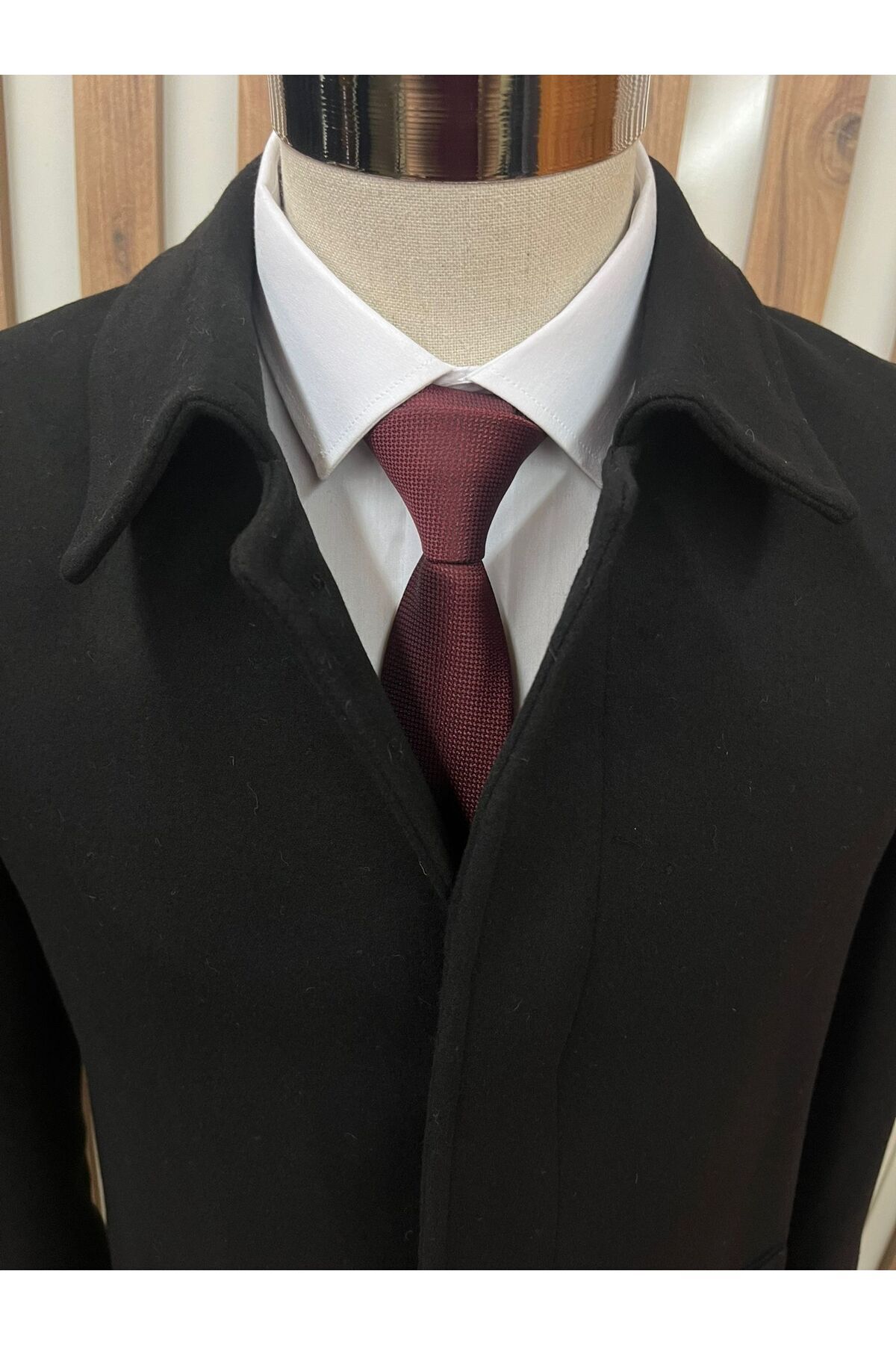 HÜRMEN  Yünlü Kaşe Kısa Palto - Görsel 2